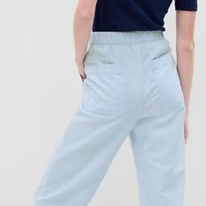 Gap pull on tech pants, wide leg, elastic waist